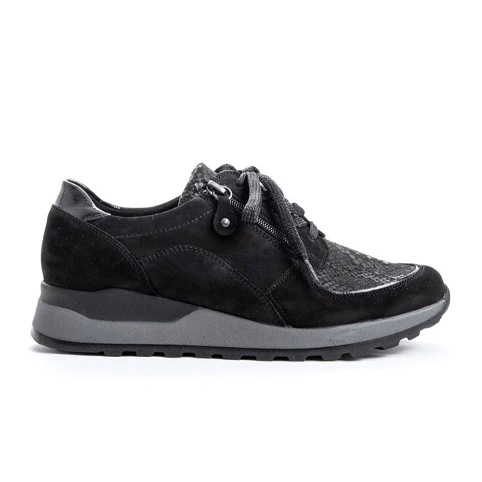 H64007-U307-001_1.jpg Waldlaufer Nora H64007 Sneaker (Women) - Black Stretch Combi