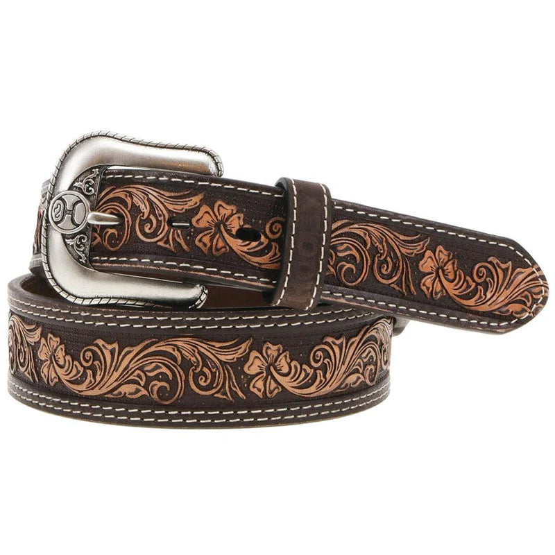 HMBLT007_FRONT_800x_b82f80da-8eef-415d-ab61-8ca628df6524.jpg Men's Hooey "Midnight" Classic Natural Brown Belt - HMBLT007
