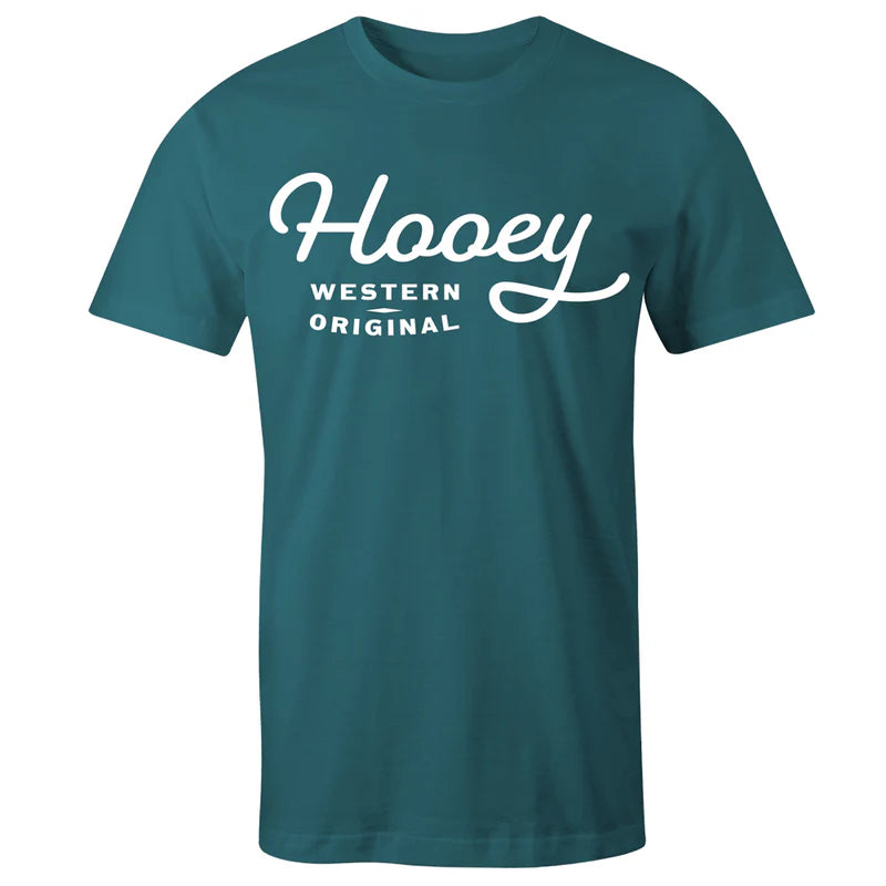 HT1566TL_800x_b305e10c-eade-447b-b17a-9ef543efde84.jpg Men's Hooey "OG" TEAL HEATHER W/WHITE T-SHIRT - HT1566TL