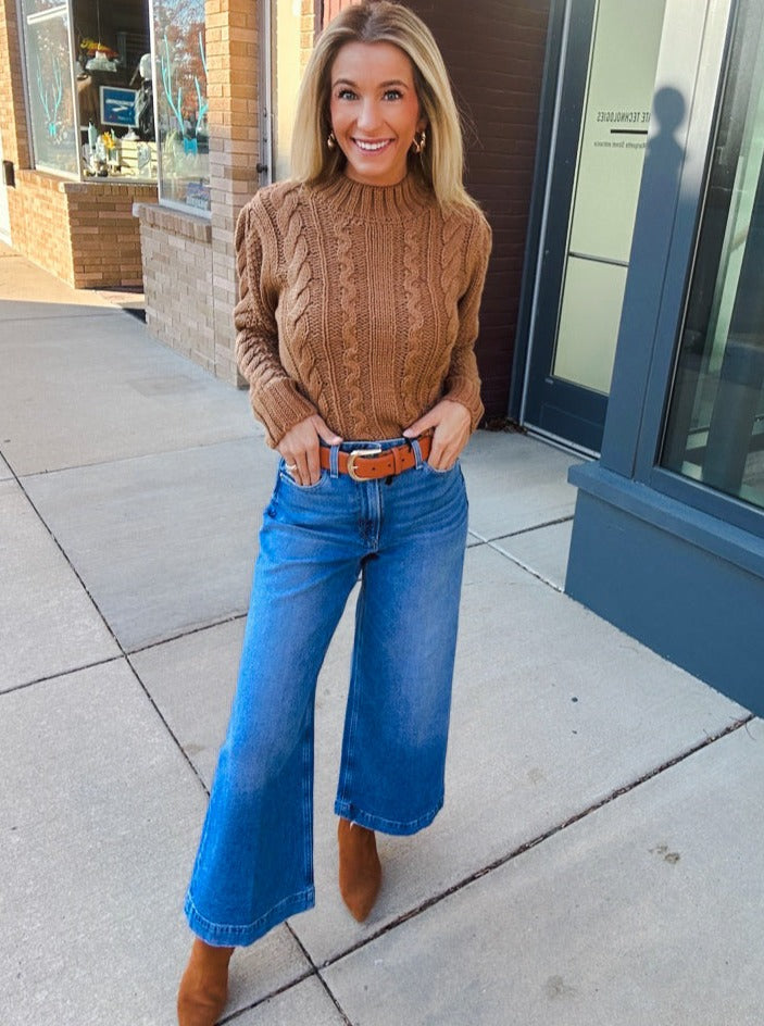 Paige Harper Ankle Wide Leg in Stronghold