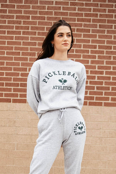 Lifestyle-1897-Active-Pickleball-Sweatshirt-Women-Grey-GT076-PICKLEBALL-LTHEATHERGRAY_grande.jpg 1897 Active Pickleball Fleece Sweatshirt for Women in Heather Grey