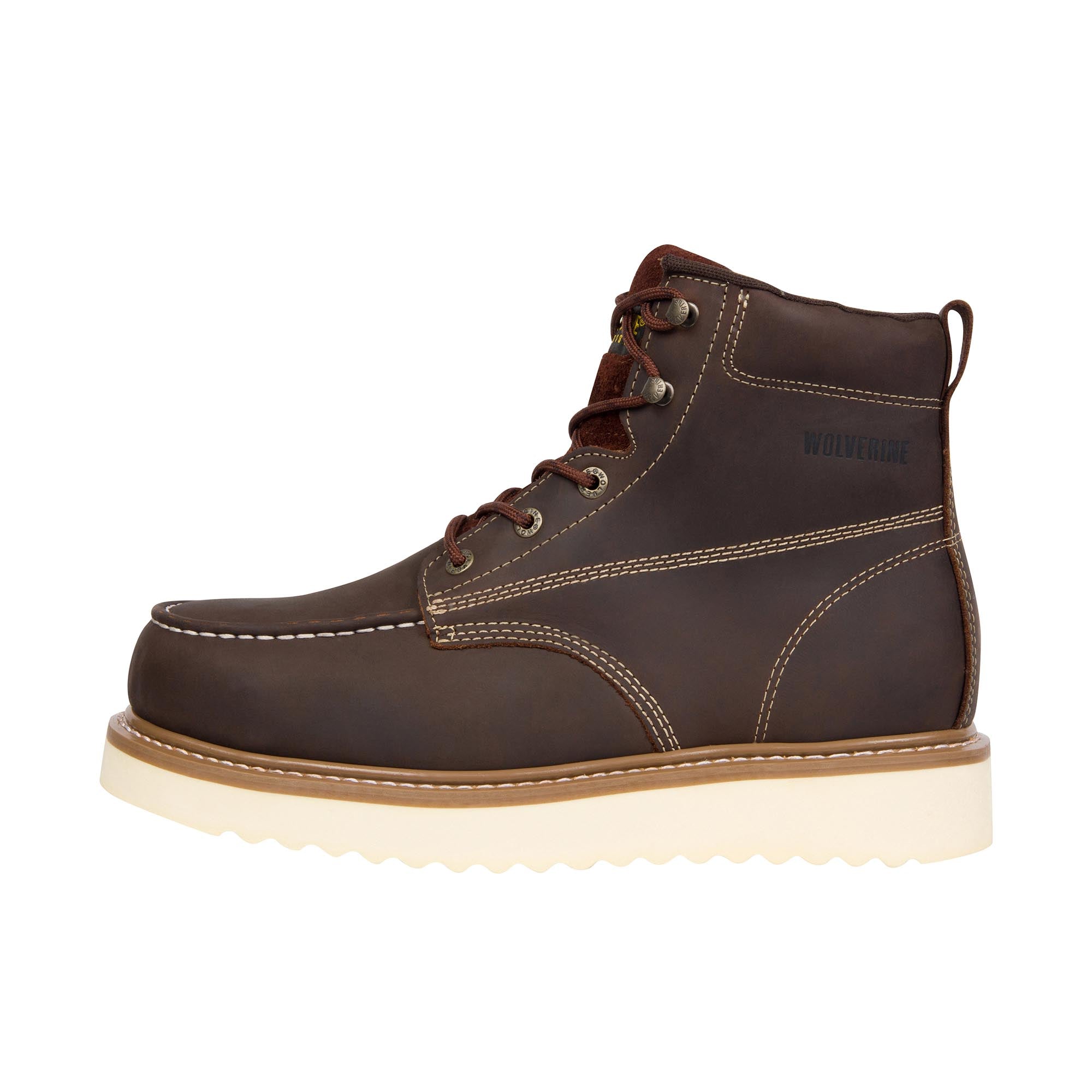 SH-45004-B.jpg Wolverine Loader 6 Inch Steel Toe Brown