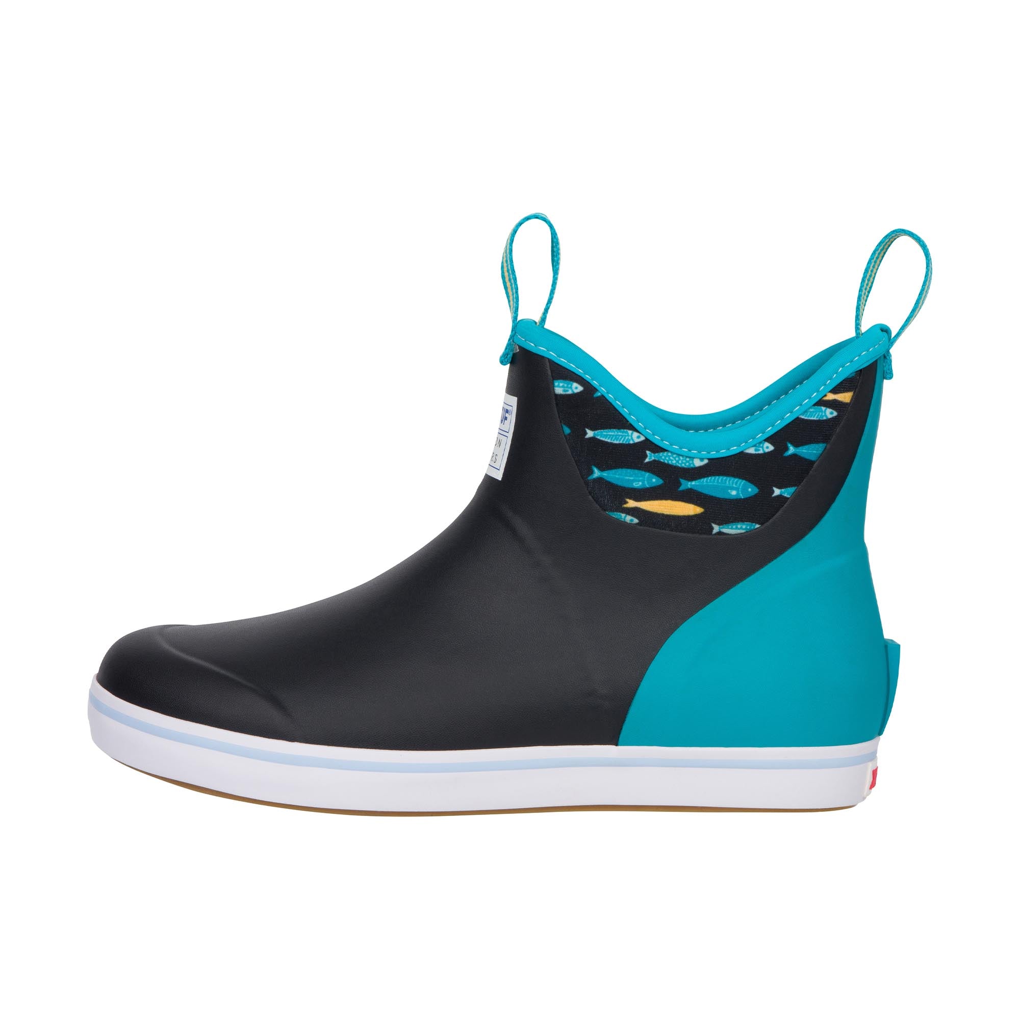SH-86859-B.jpg Xtratuf Womens Ankle Deck Boot Black Tail and Scales