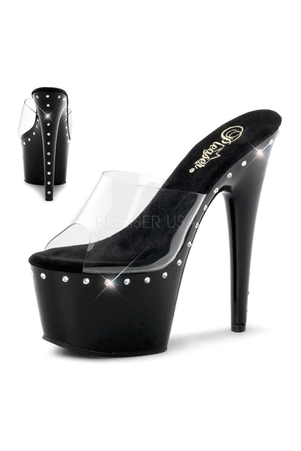 SS-ADORE-701LS-Platform-Slide-Black-Vinyl-Footwear-Pleaser-Brand-Black-SEXYSHOES_COM.jpg ADORE-701LS Platform Slide  | Black Vinyl
