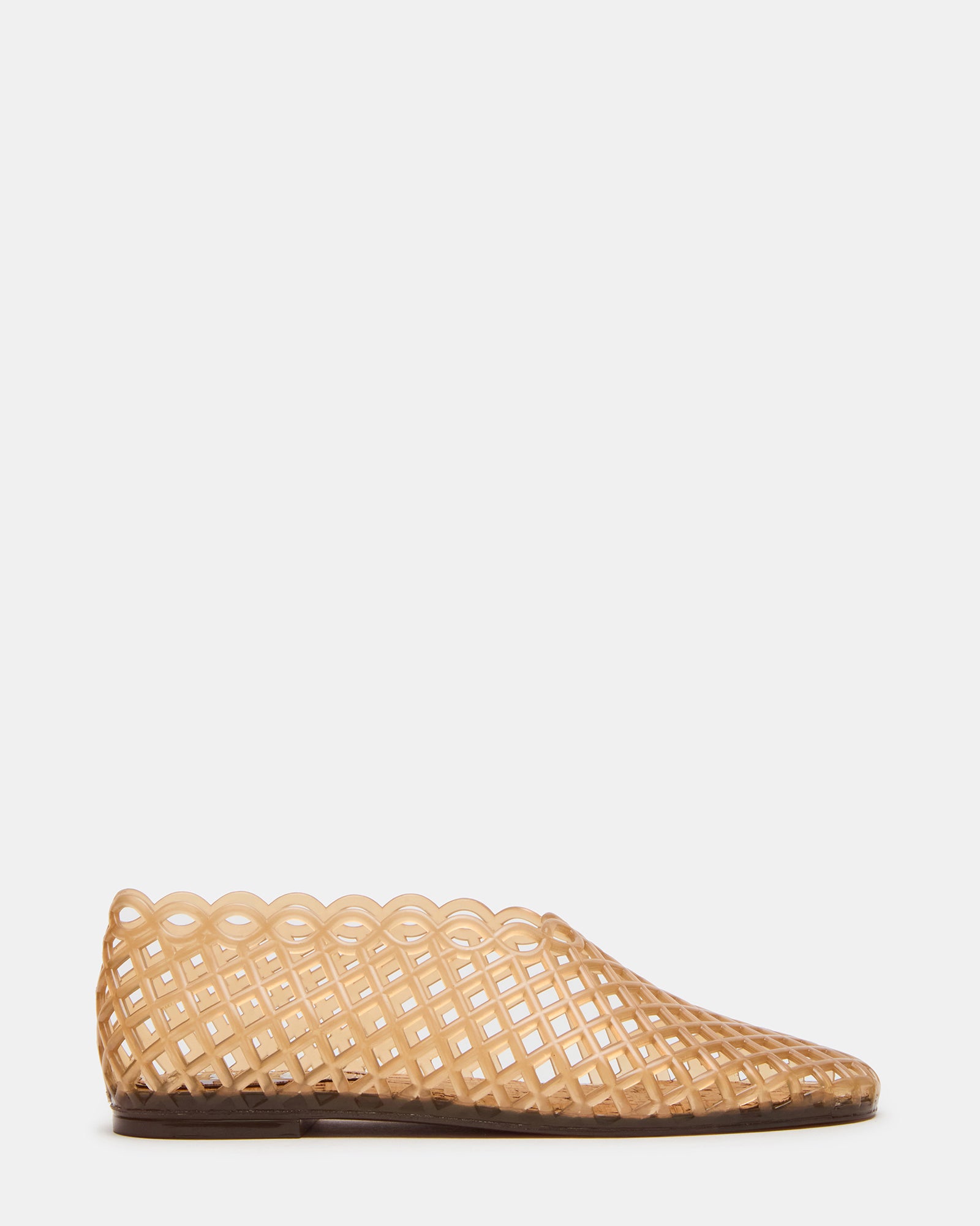 GROVE Tan Square-Toe Jelly Women's Flat