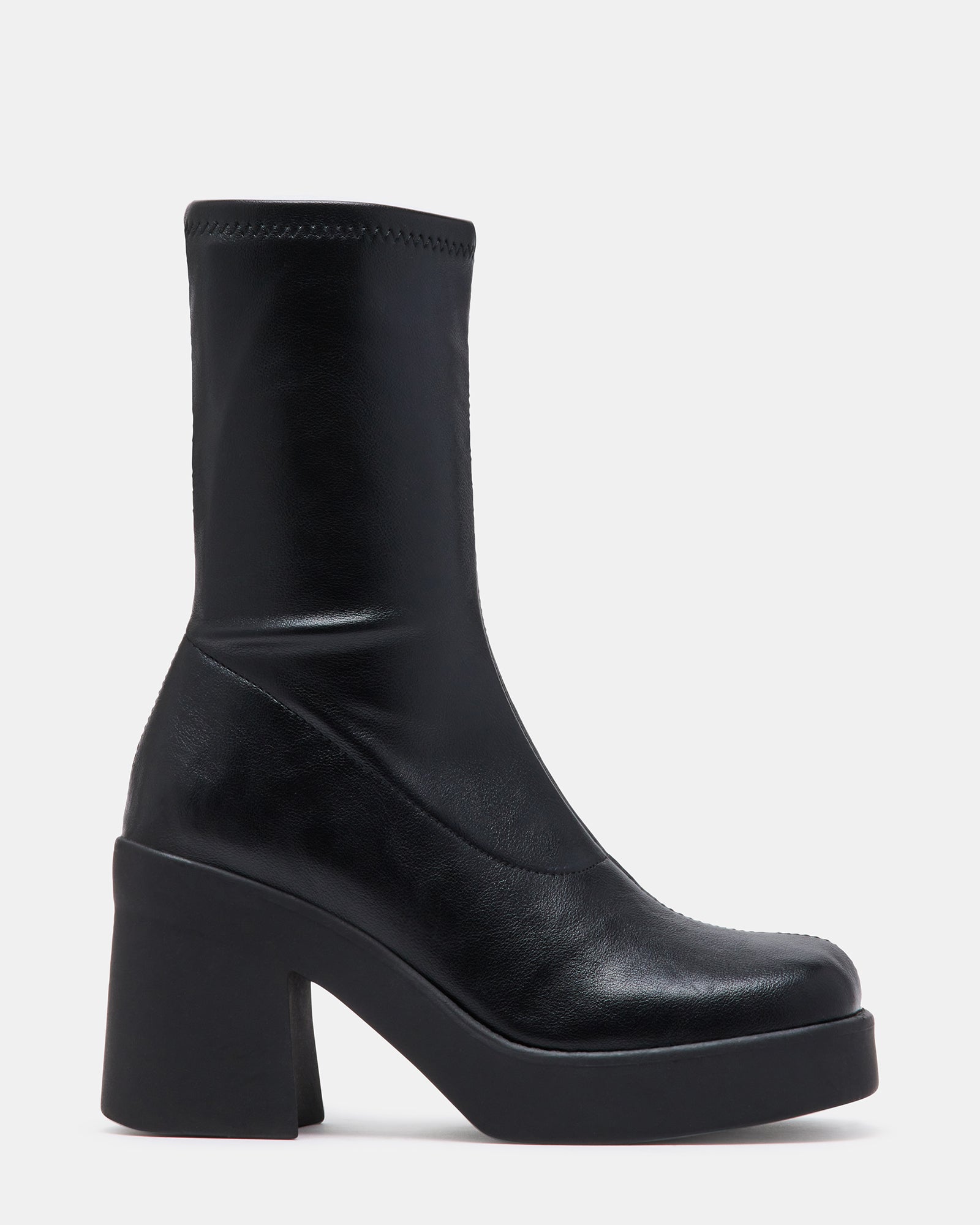 STEVEMADDEN_SHOES_KLAYTON_BLACK_01.jpg KLAYTON Black Platform Ankle Boot | Women's Booties