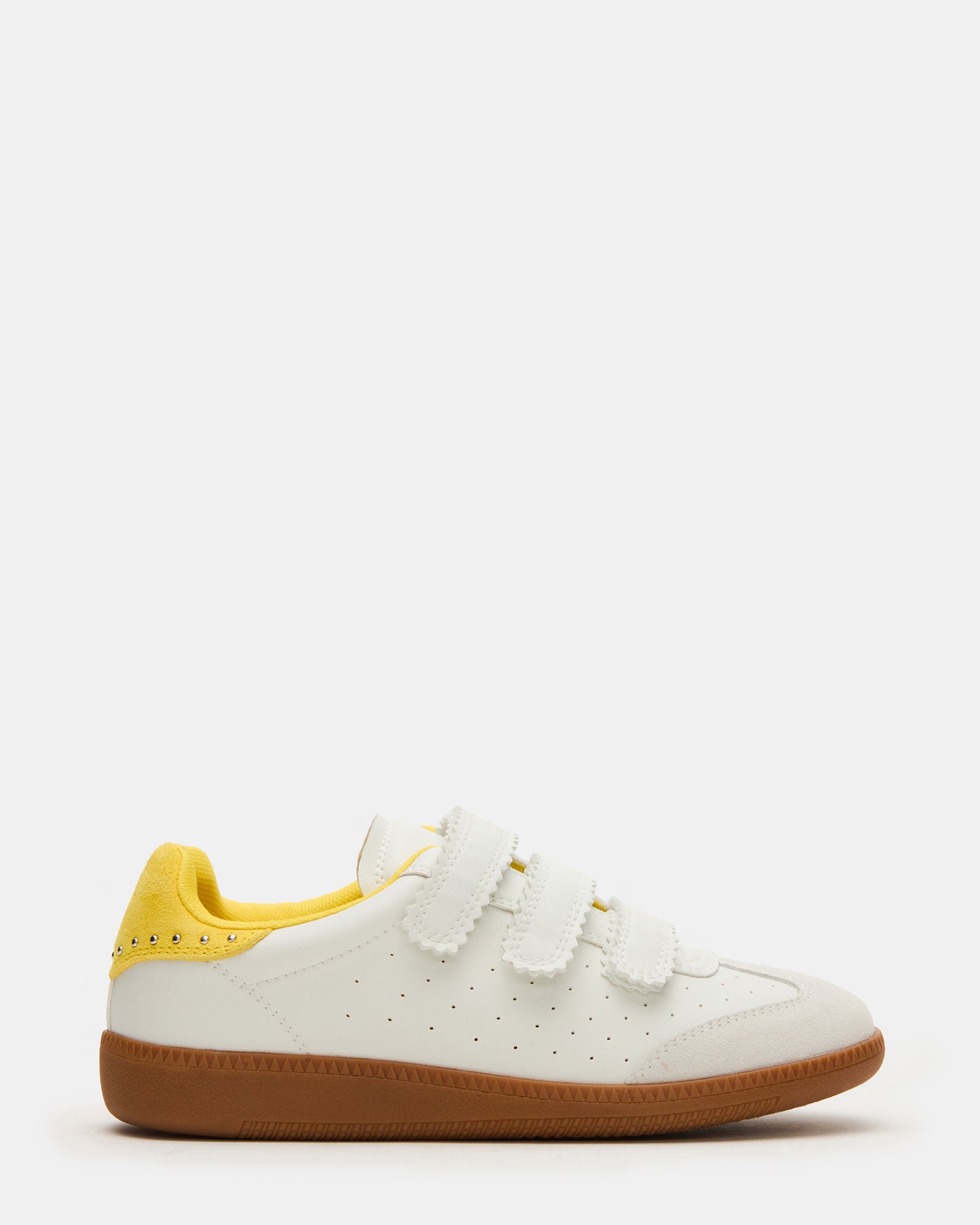 STEVEMADDEN_SHOES_MOMENTUM_WHITE-YELLOW_01.jpg MOMENTUM White/Yellow Velcro Low-Top Sneaker | Women's Sneakers