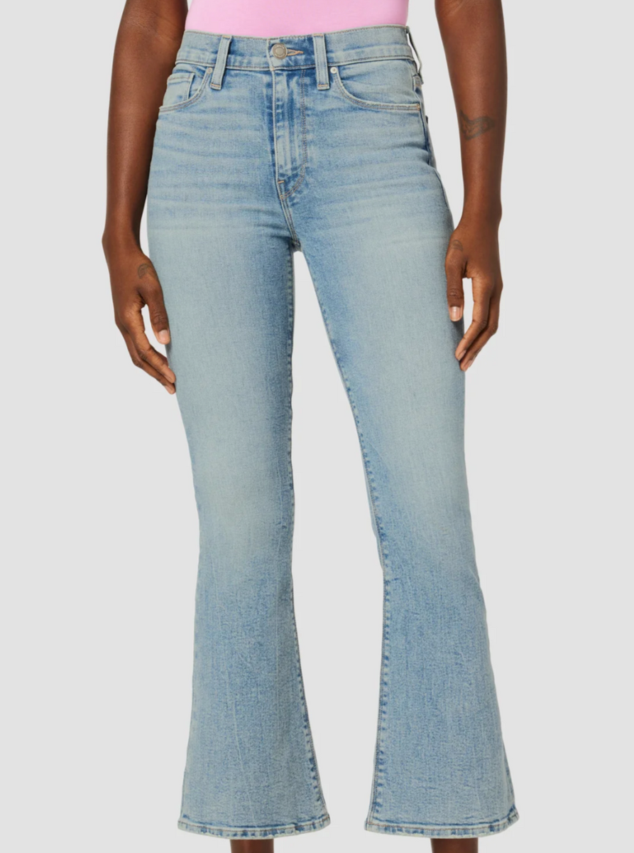 Hudson Barbara High-Rise Bootcut Crop Jean in Prism