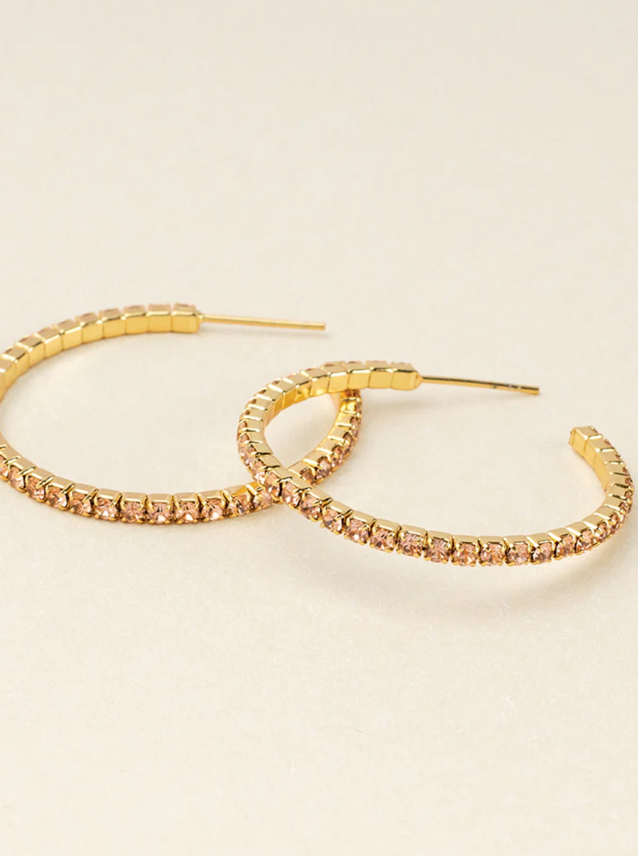 Scout Sparkle & Shine Small Rhinestone Hoop Earrings