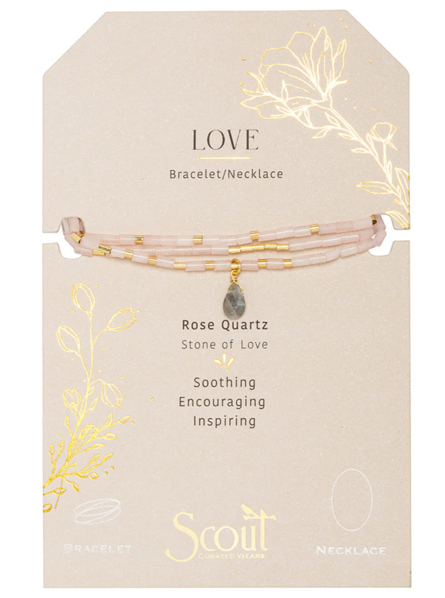 Scout Stone of Love Teardrop Wrap Bracelet/Necklace