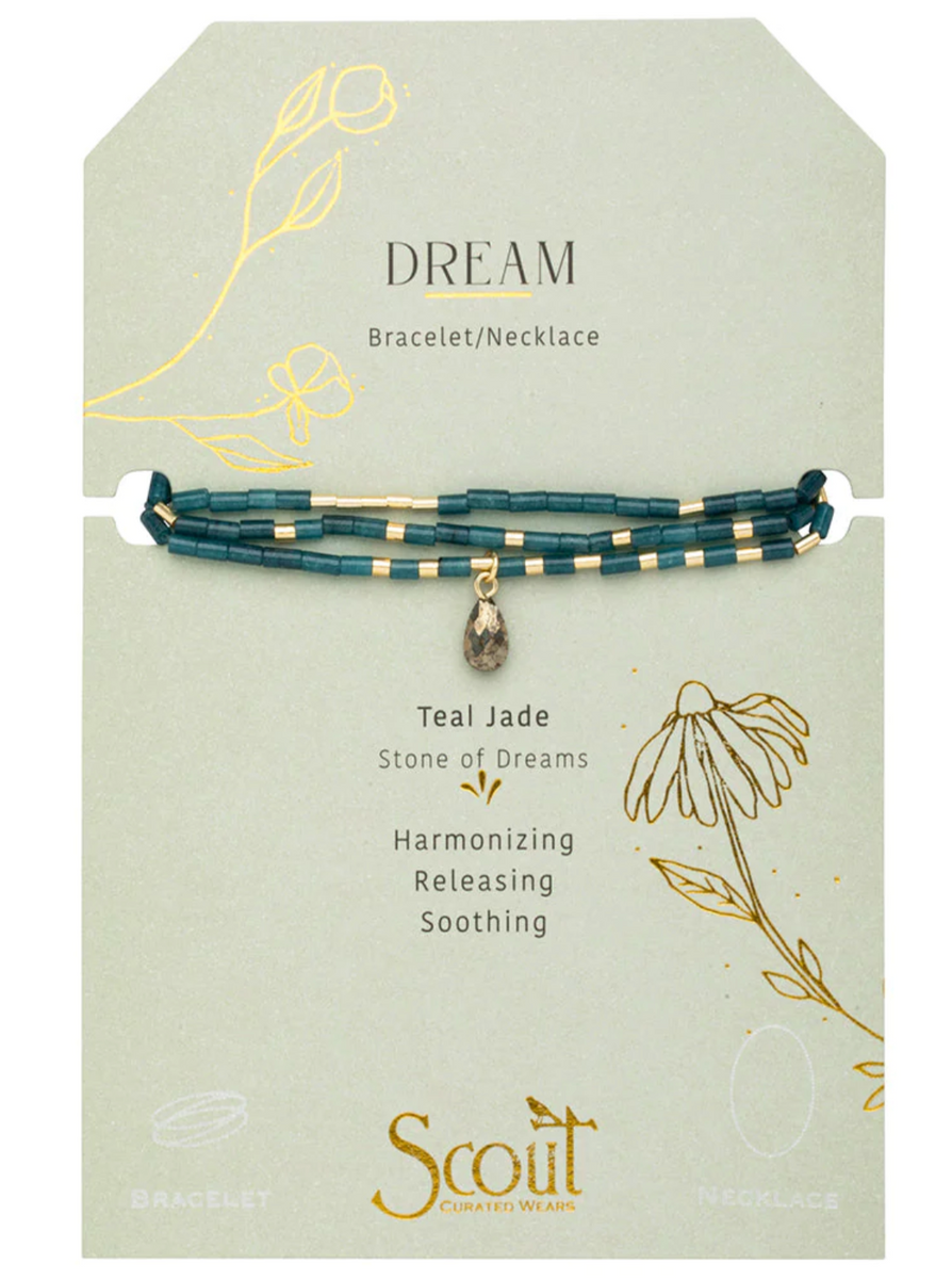 Scout Stone of Dreams Teardrop Wrap Bracelet/Necklace
