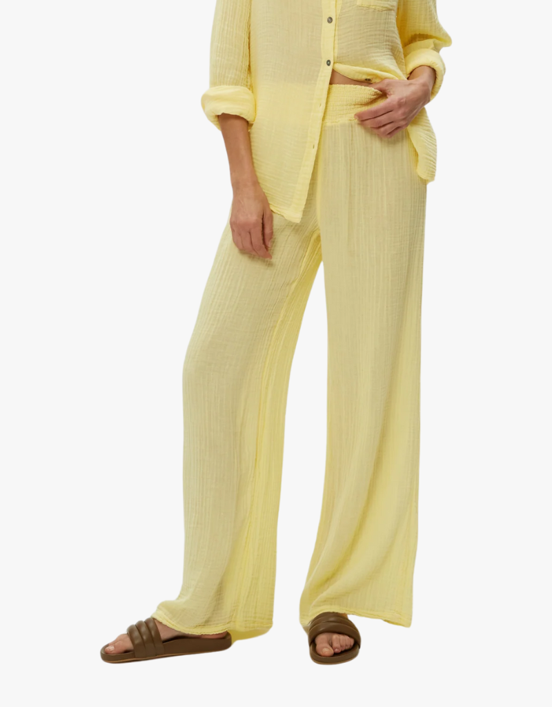 Michael Stars Susie Gauze Pants in Lemonade