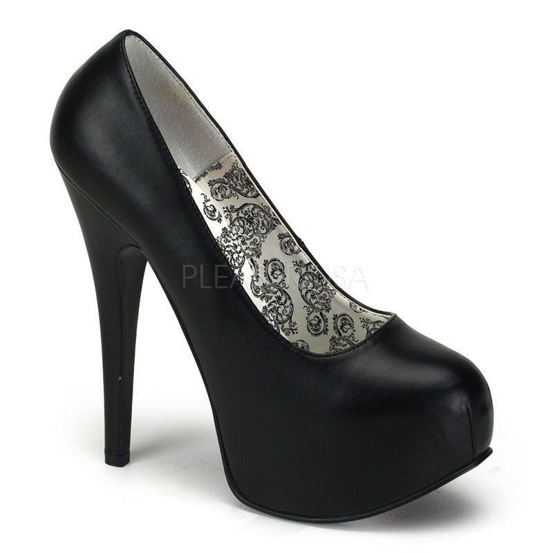 Teeze-06-BPU__52878.jpeg 5 Inch Heel TEEZE-06 Black Pu Platform Pumps