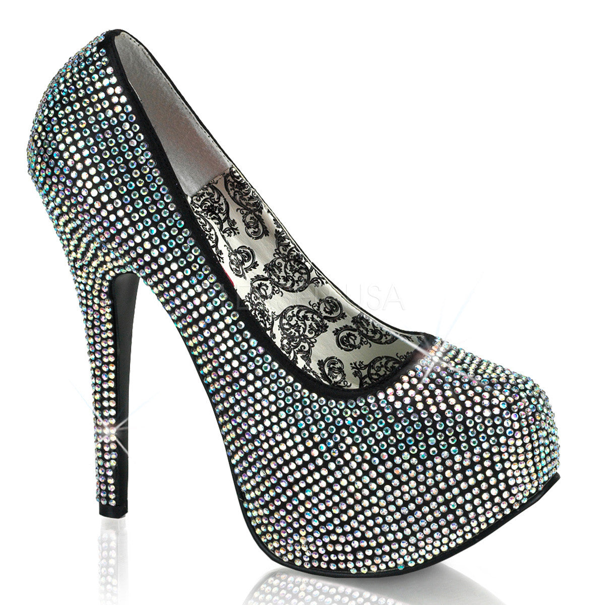 Teeze-06R-IRI__35881.jpeg Bordello TEEZE-06R Iridescent Rhinestones Pumps