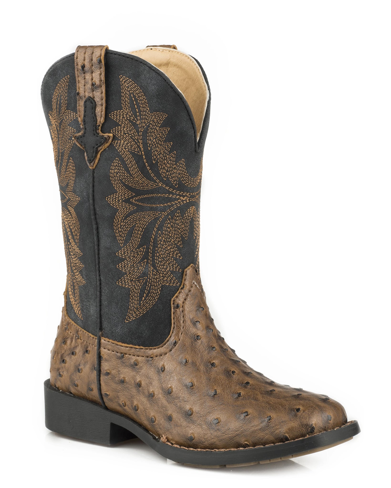 Untitled-1_0002_Layer2_9907a285-ffa3-4b11-8c99-6e8ef49455c1.jpg Youth's Faux Ostrich Western Boots