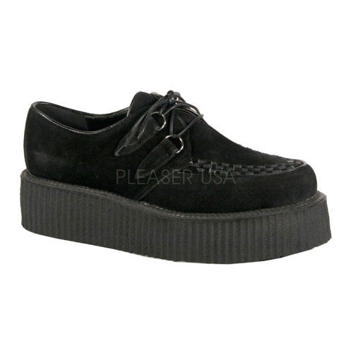 V-Creeper-502S-B__87986.jpeg DEMONIA V-CREEPER-502S Men's Black Veggie Suede Creepers