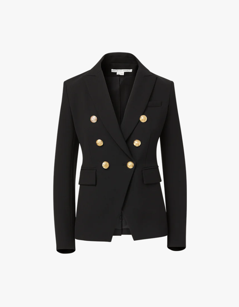 VeronicaBeardMillerDickeyJacket_2.png Veronica Beard Miller Dickey Jacket in Black & Gold