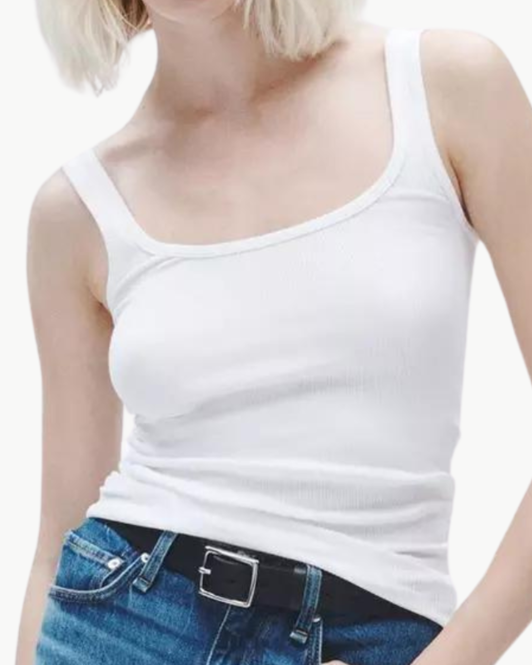 WHITE_TANK.png ESSENTIAL RIB SCOOP NECK TANK IN WHITE
