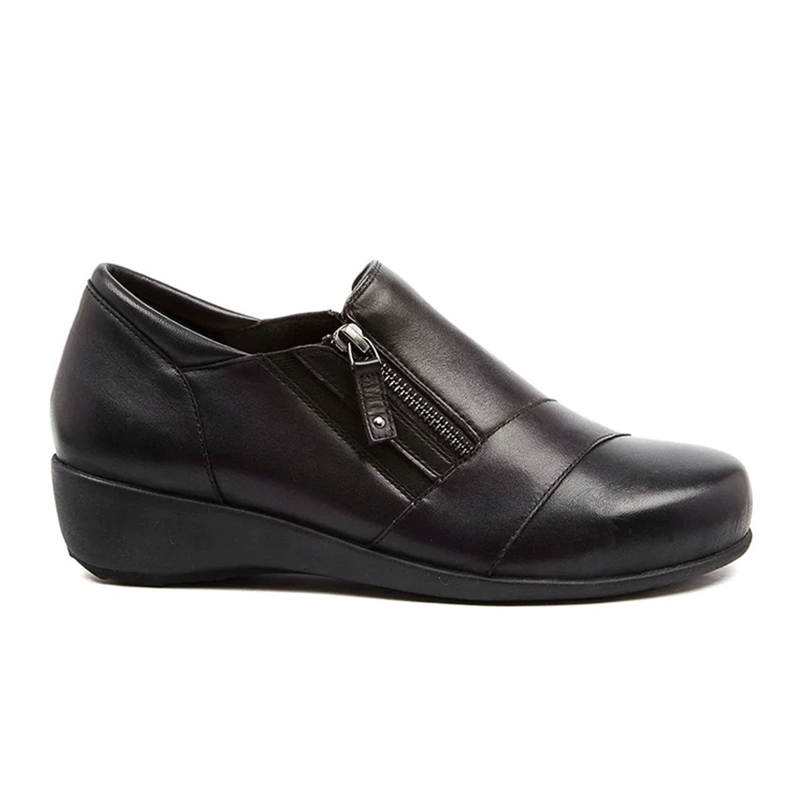 ZR10036BLALE_1.jpg Ziera Sage Extra Wide Slip On (Women) - Black Leather