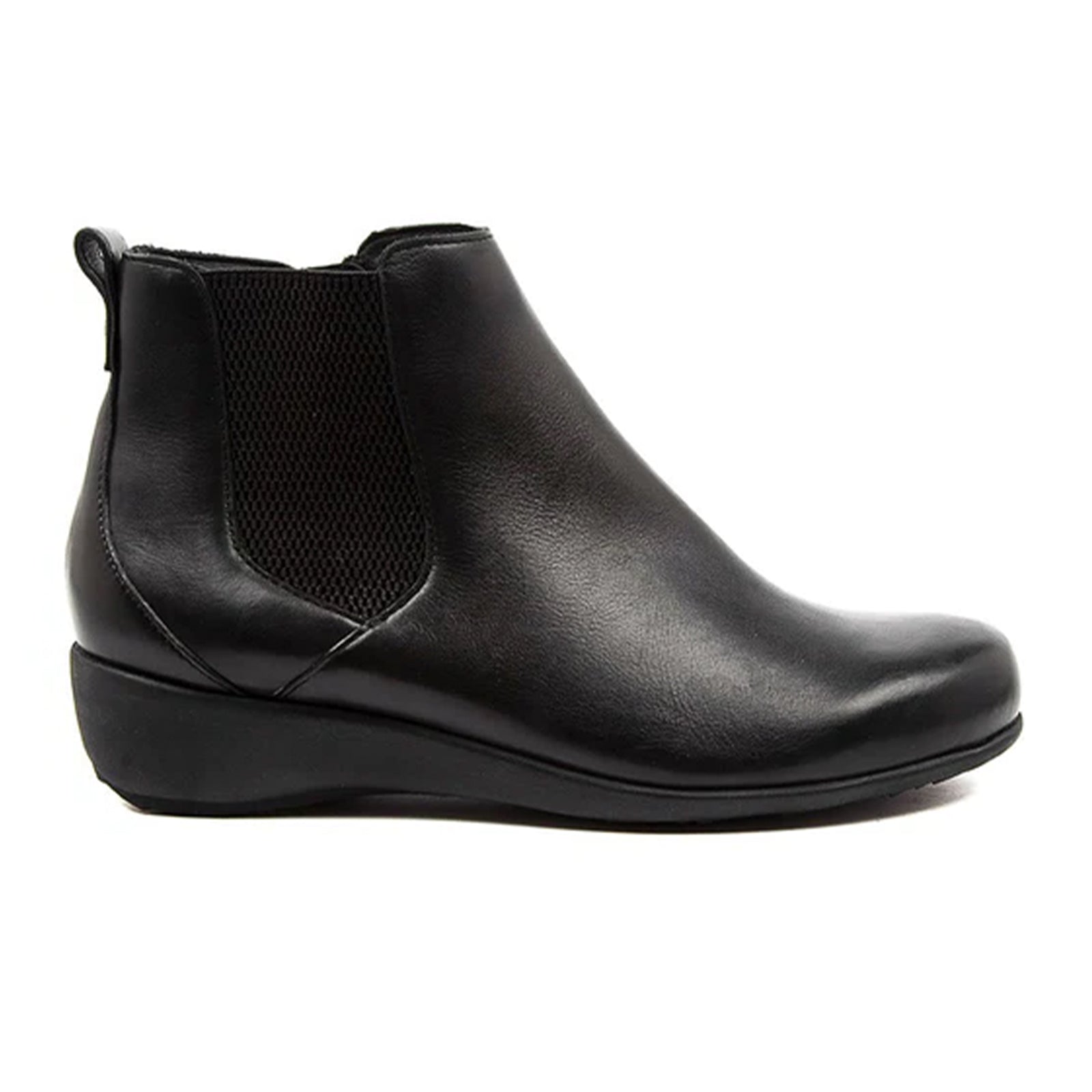 Ziera Shanghai Extra Wide Chelsea Boot (Women) - Black Leather