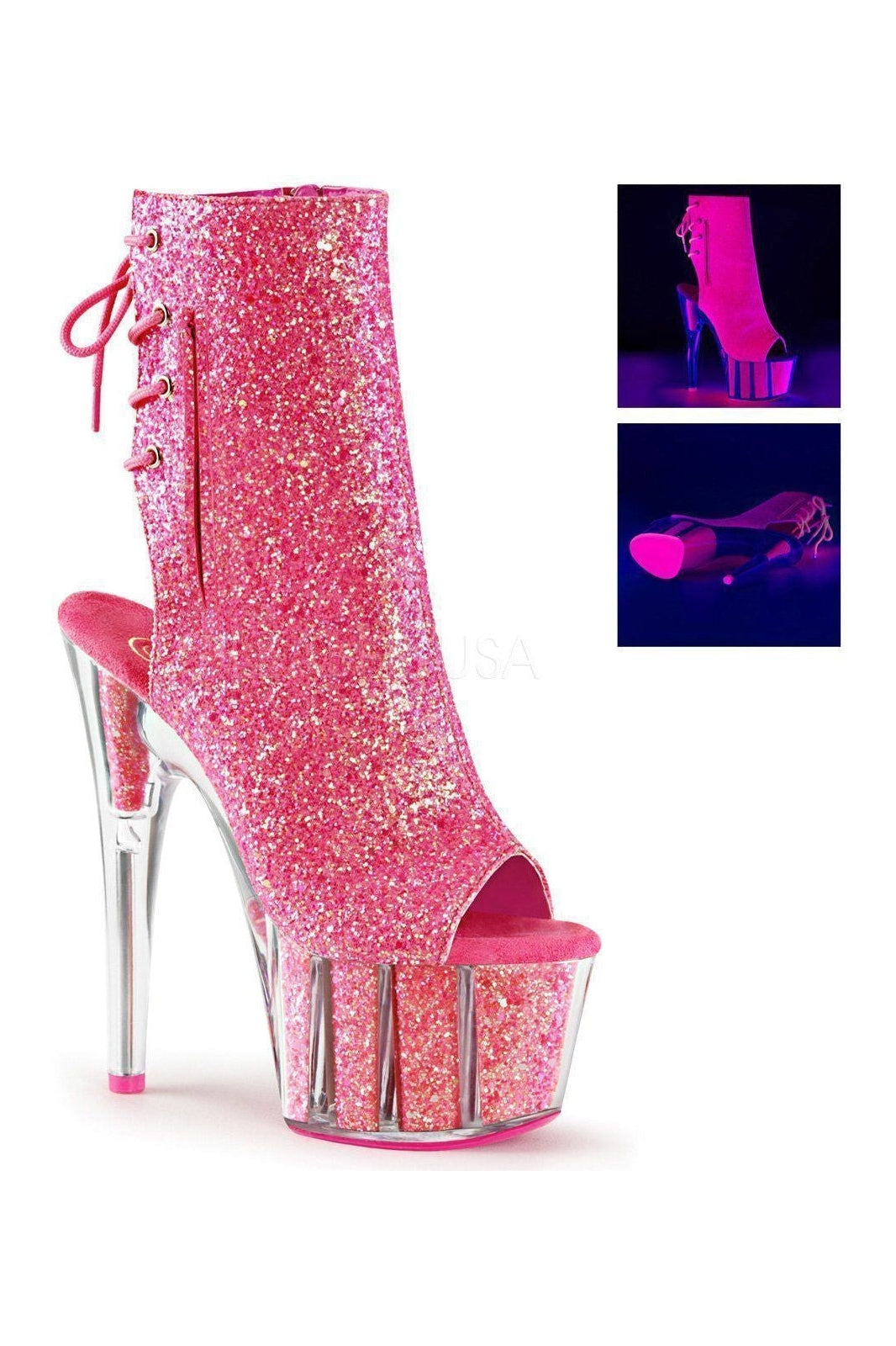 adore-1018g-platform-boot-neon-glitter-ankle-boots-pleaser-sexyshoescom.jpg ADORE-1018G Platform Boot  | Neon Glitter