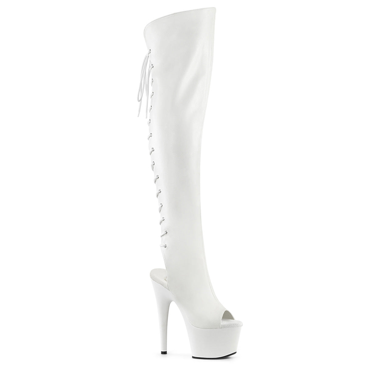 adore-3019-wpu_ef7e2c5c-7d45-4afb-b0a5-1d4268016ead.jpg Pleaser Adore-3019 in White Vegan Leather/White Matte