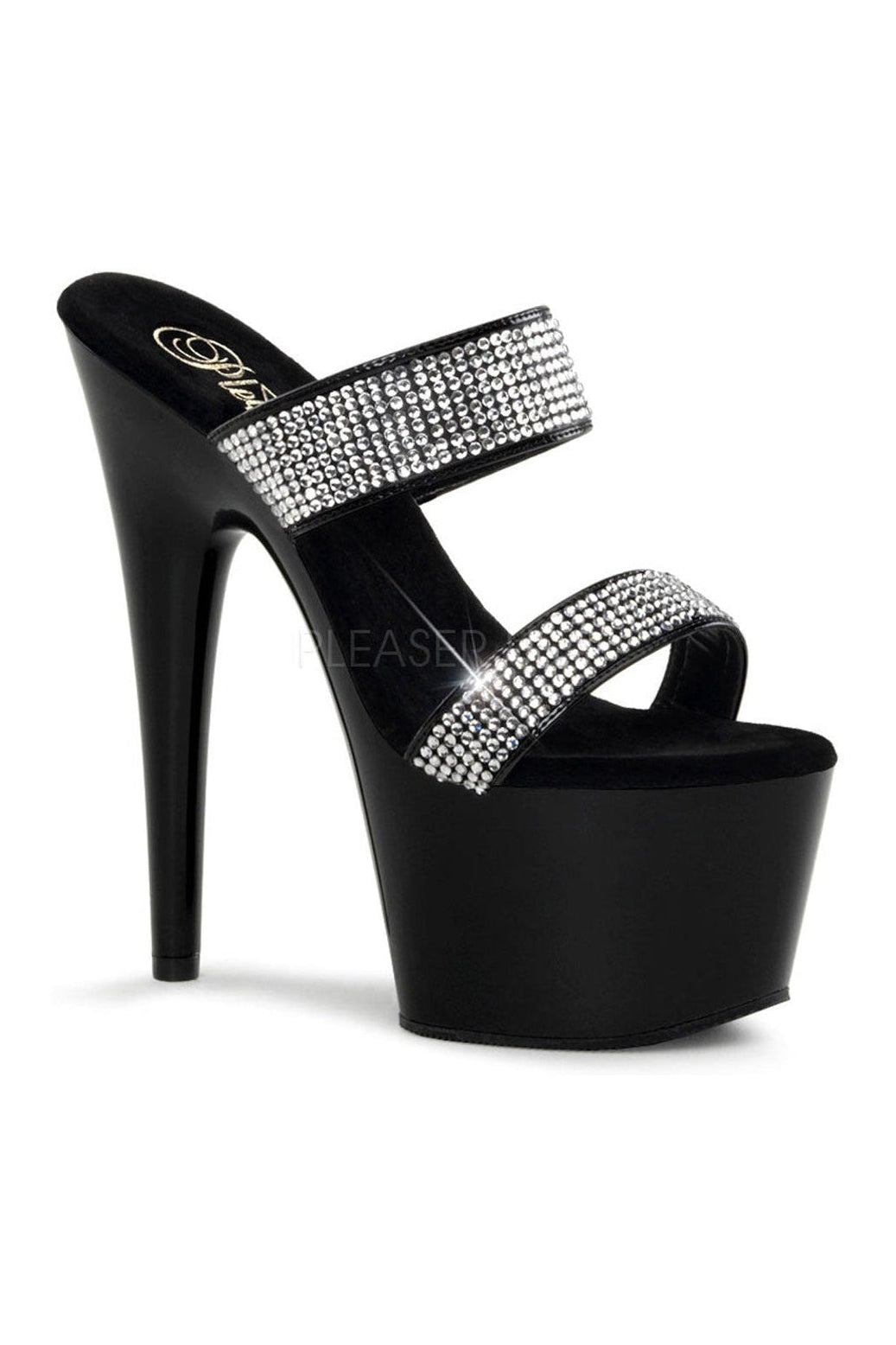adore-702-2-platform-slide-black-patent-slides-pleaser-sexyshoescom.jpg ADORE-702-2 Platform Slide  | Black Patent