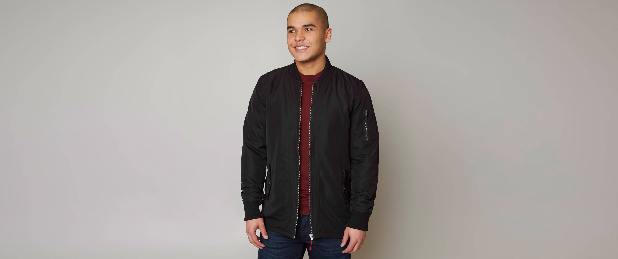 afdbedf5df0b02f0da5149fd48880d81v3.jpg Triple 5 Soul Long Bomber Jacket - Men's Coats & Jackets in Black