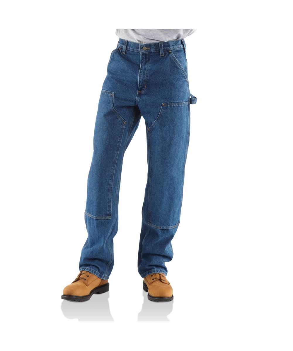 b73dst_1200x1440.jpg Carhartt Double Front Denim Logger Dungaree - Darkstone