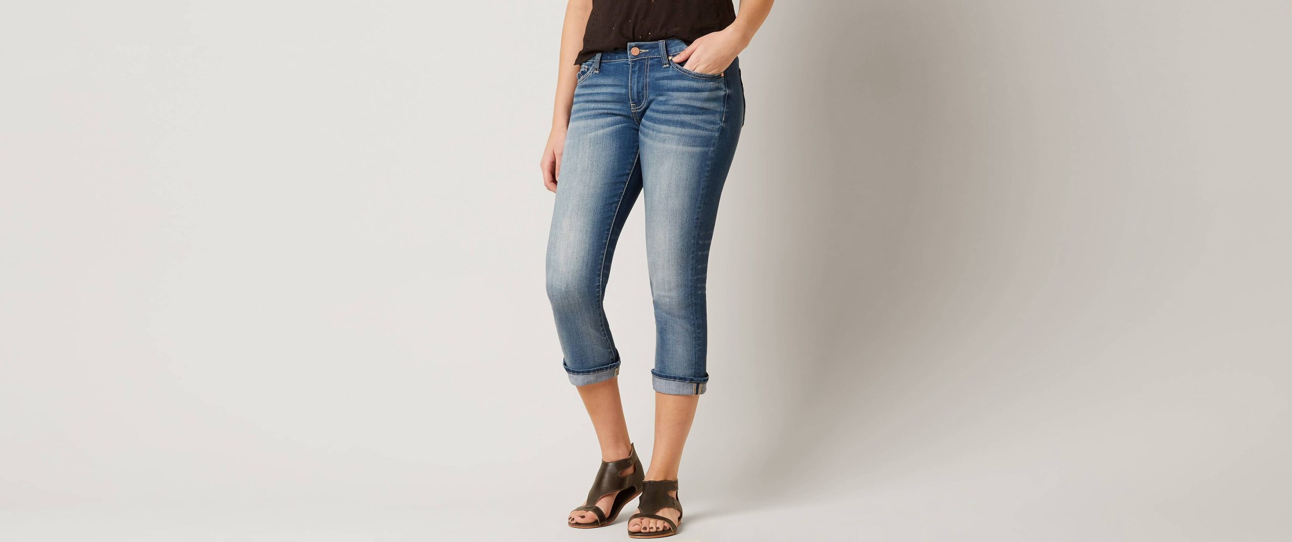 BKE Harper Stretch Cropped Jean - Women's Jeans in Stover