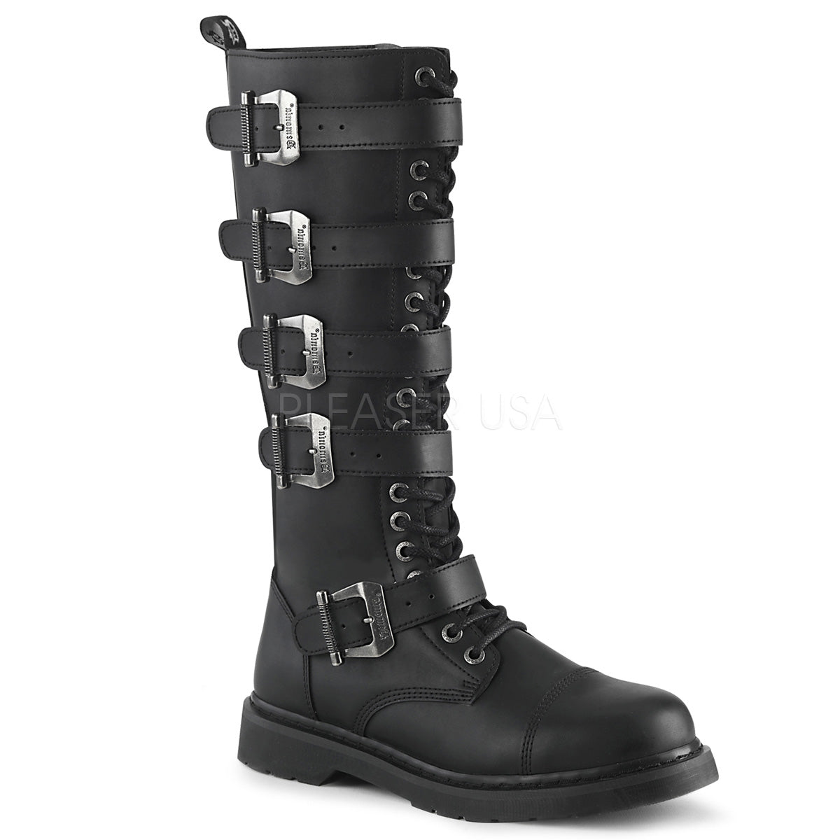 bolt-425-bvl.jpg 1 Inch Heel BOLT-425 Black Vegan Leather