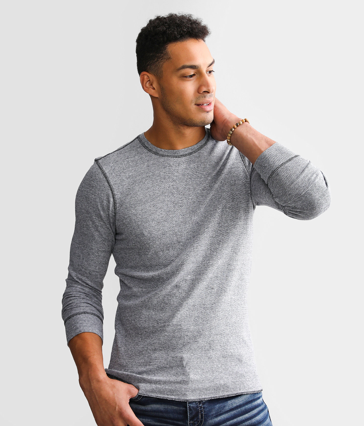 c8d08390edca217bf3675f08b45c74a2v3.jpg Reclaim Drop Needle Thermal - Men's T-Shirts in White Black