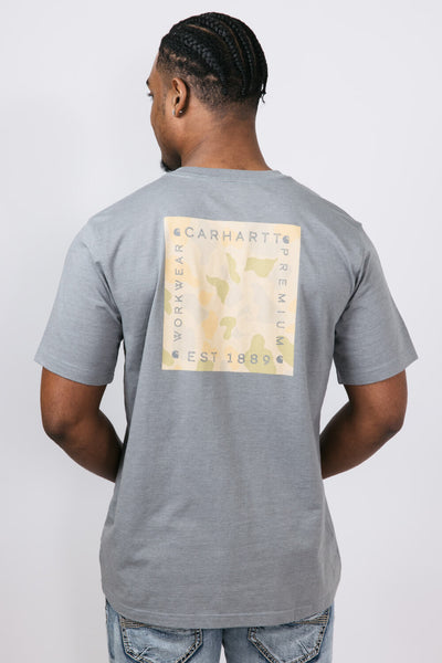 Carhartt Camo Graphic T-Shirt for Men in Grey Brown