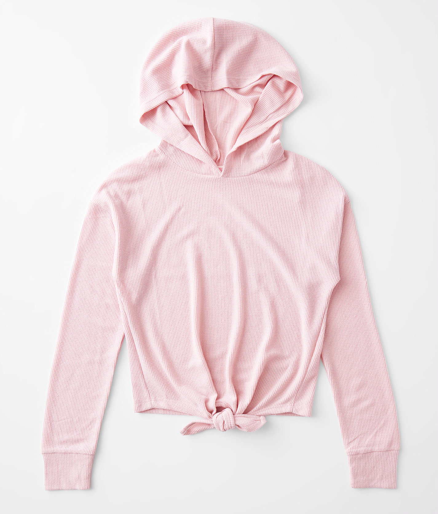Girls - Poof Brushed Thermal Hoodie - Girl's Sweatshirts in Blush