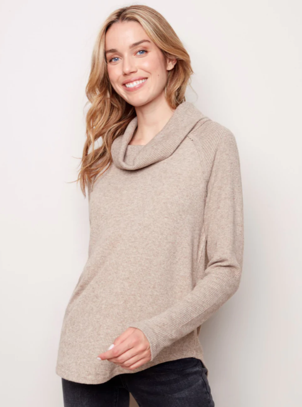 cowl_1200x1200.png Charlie B All Yours Ribbed Cowl Neck Long Sleeve