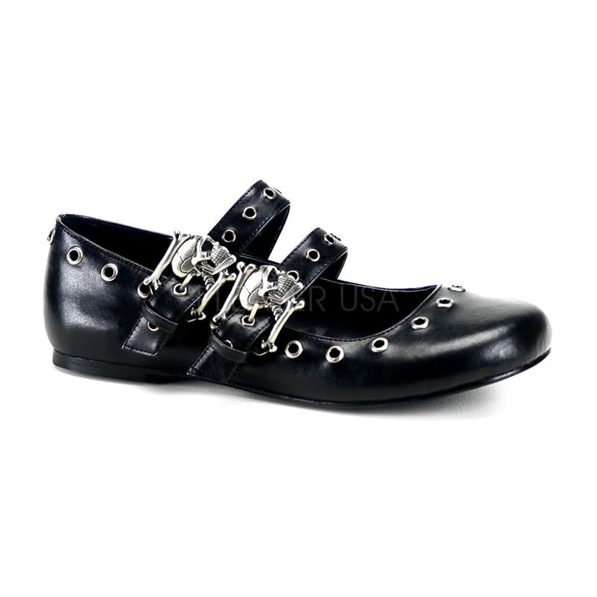 daisy-03-bpu__44904.jpeg DEMONIA DAISY-03 Black Pu Ballet Flats