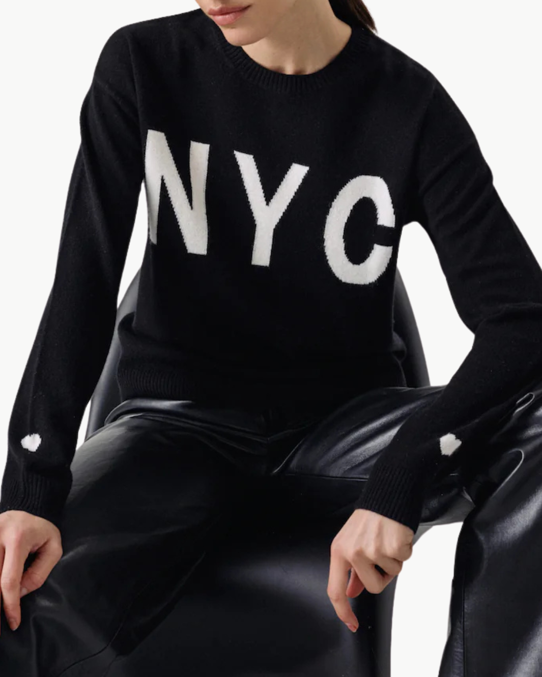 debdabfcGRID_20PHOTOS.png YARA CREWNECK NYC IN BLACK/IVORY