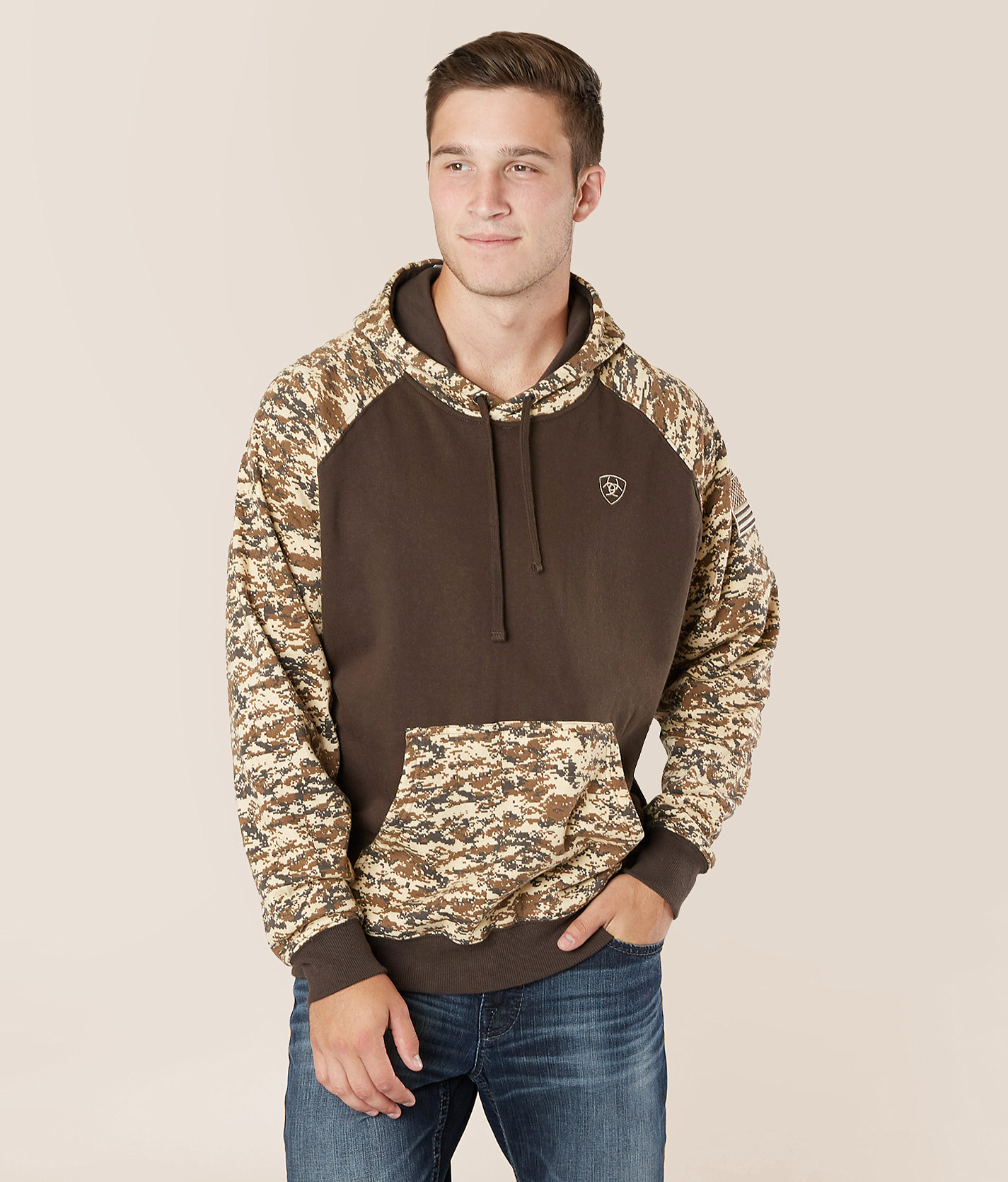 Ariat Patriot Hooded Sweatshirt - Men's Sweatshirts in Brown