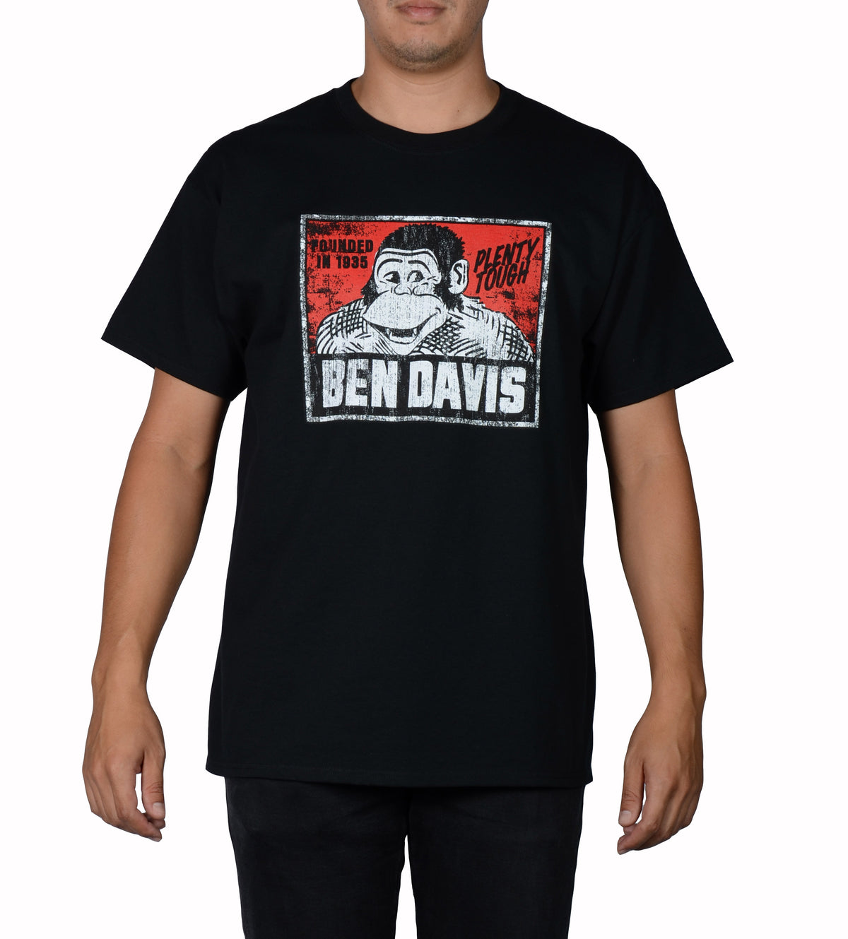 distressed_black_1200x1329.jpg Ben Davis Vintage Logo T-shirt - Black