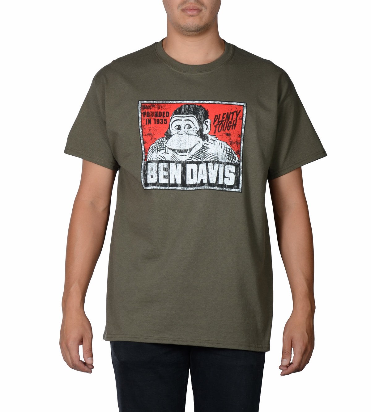 distressed_olive_1200x1334.jpg Ben Davis Vintage Logo T-shirt - Olive