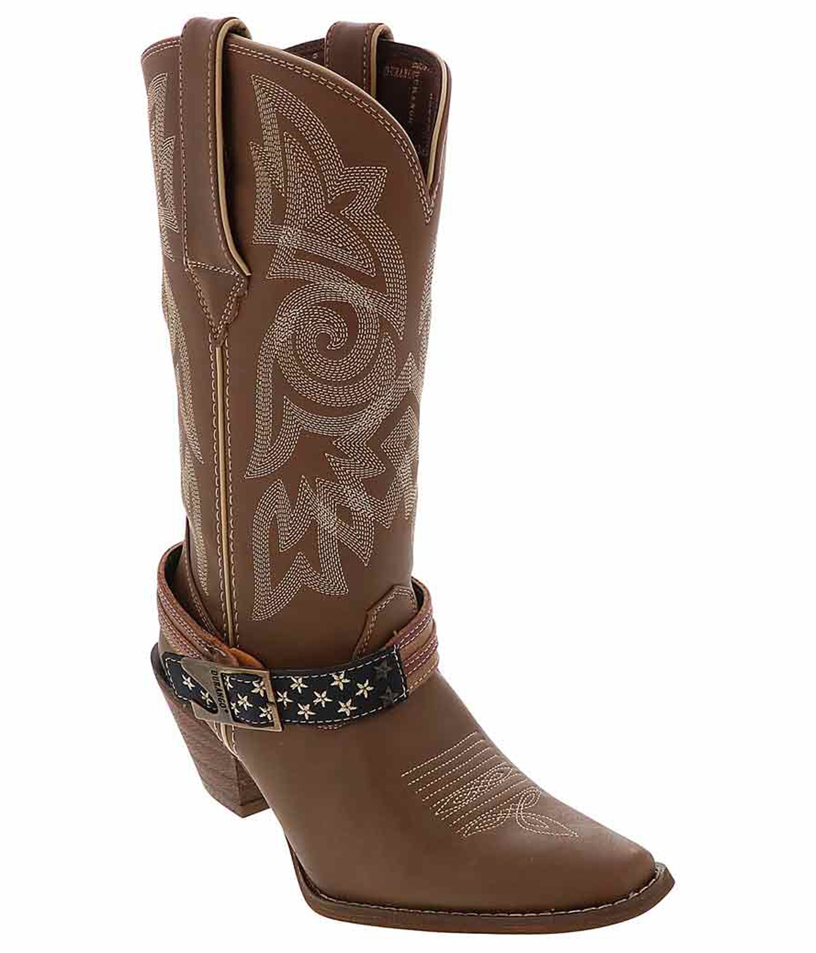 durango-drd0208-crushflagaccessoryboot-brown01.jpg Durango Crush Flag Accessory Women's Western Boot