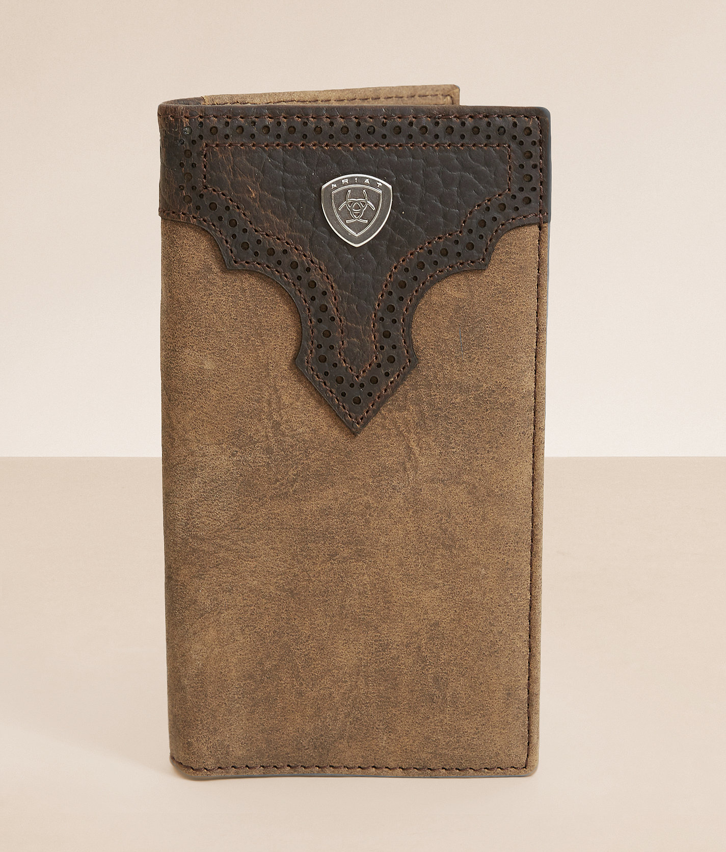 e237df21621628a3d6aaccecf5a7dc0ev3.jpg Ariat Laser 2 Tone Leather Rodeo Wallet - Men's Bags & Wallets in Brown