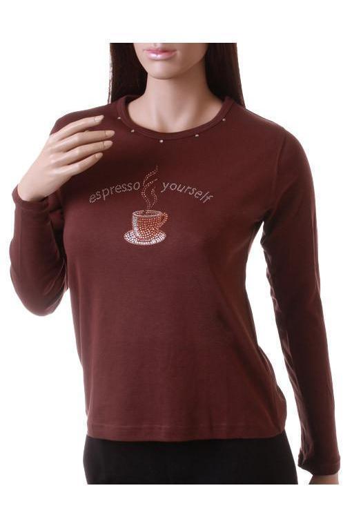 espresso-yourself-t-brown-grab-bag-sale-luba-fashion-sexyshoescom.jpg Espresso Yourself T-Shirt