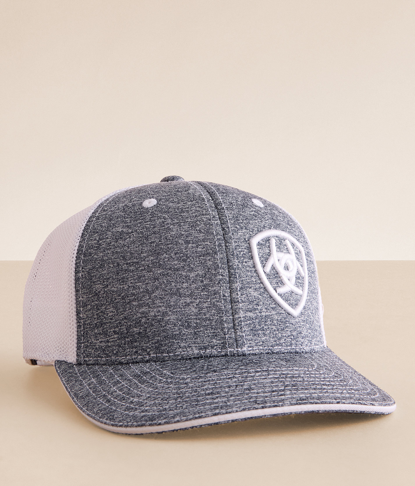 f041531276e82fbf4fabe41c5202a0dav3.jpg Ariat 110 Flexfit Trucker Hat - Men's Hats in White
