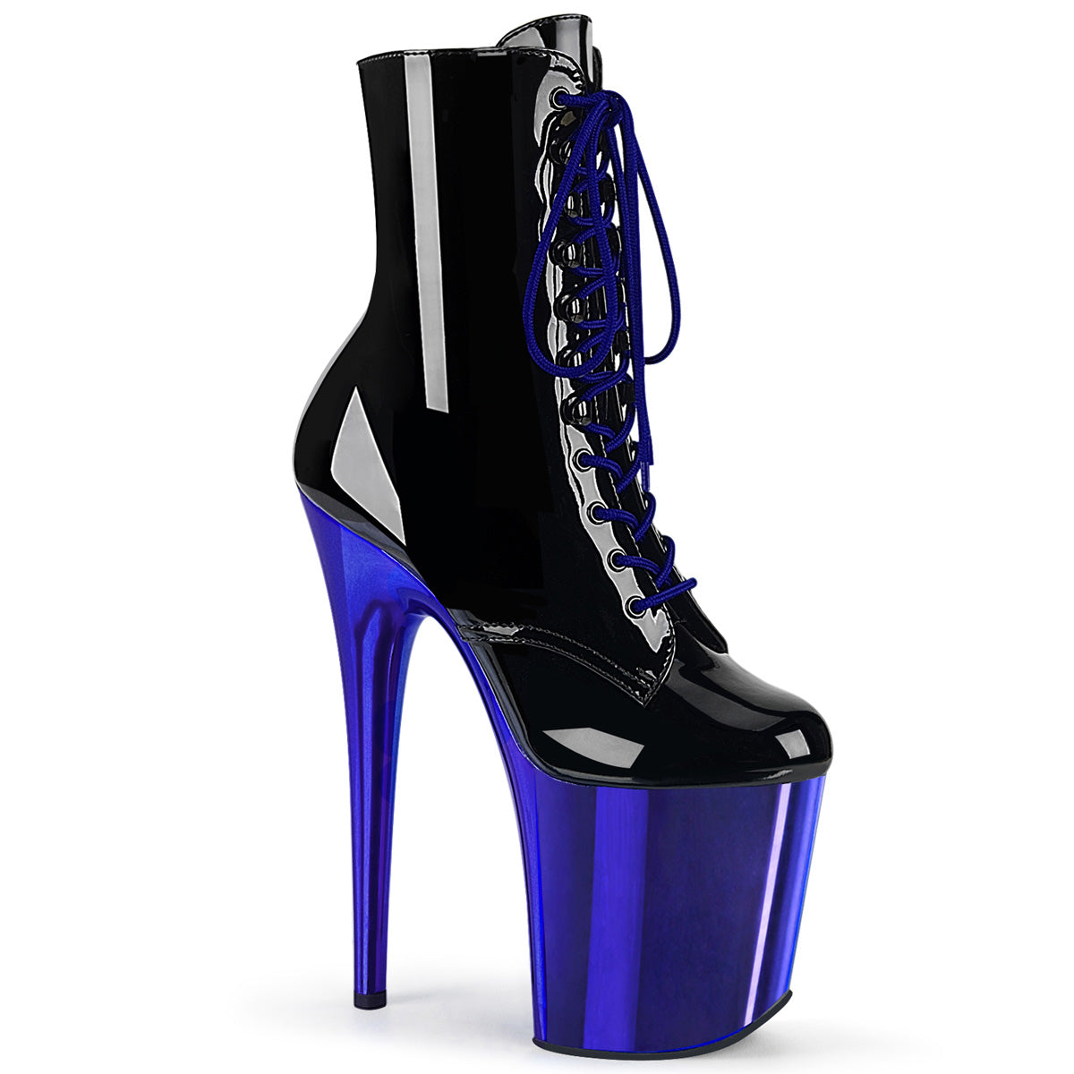 Pleaser Flamingo-1020 in Black/Blue