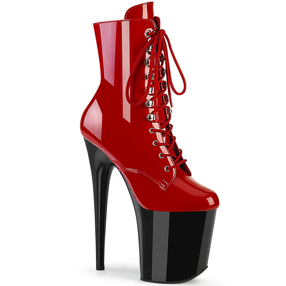 Pleaser Flamingo-1020 in Red/Black