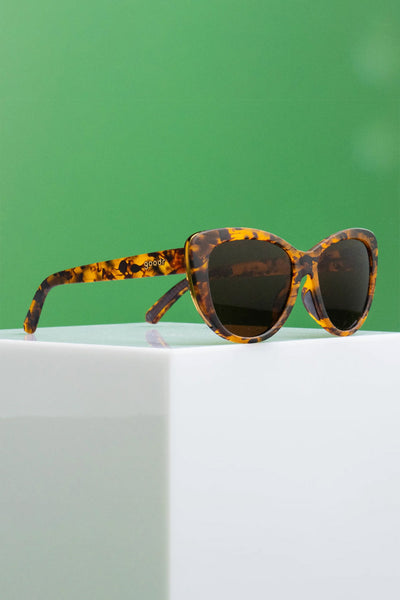 goodr The Catwalks Meow Sunglasses in Brown Tortoiseshell