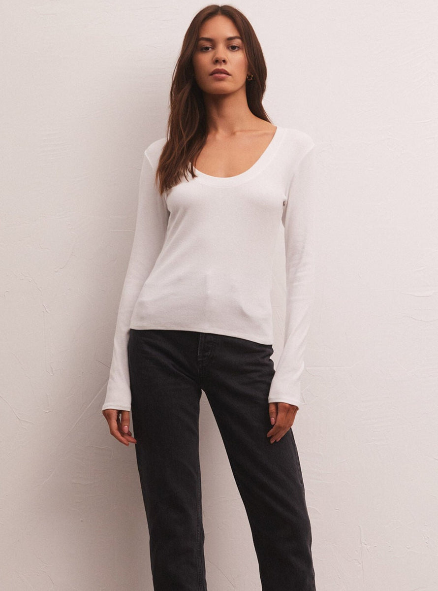 iih60ohzljqujt2i28s6t68rl8jx_1200x1200.jpg Z Supply Sirena Rib Long Sleeve Tee