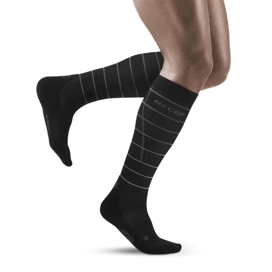 men_sreflectivetallcompressionsocksblack.jpg Reflective Tall Compression Socks Men's