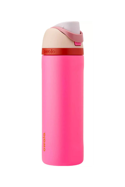Owala FreeSip 24 oz Stainless Steel Water Bottle in Pink